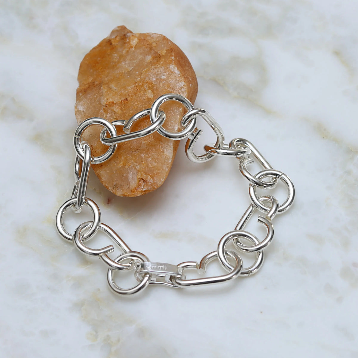 AJ Sterling Silver Chain Bracelet