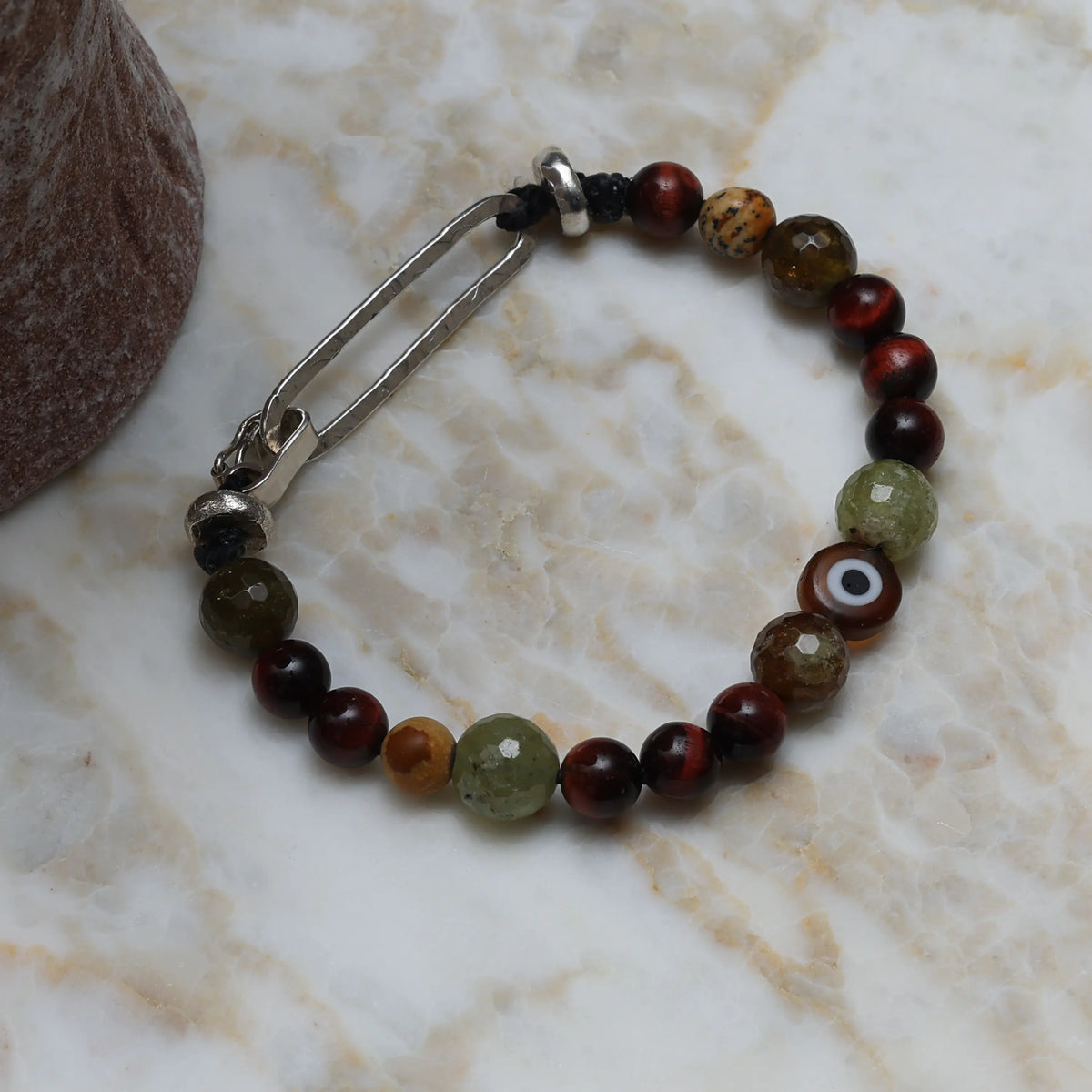 Focused Sterling Silver Protective Eye Bracelet