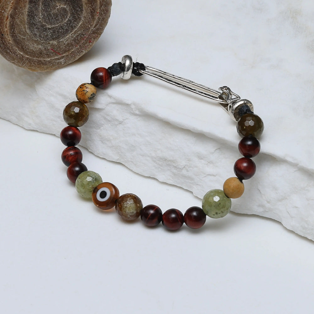 Focused Sterling Silver Protective Eye Bracelet