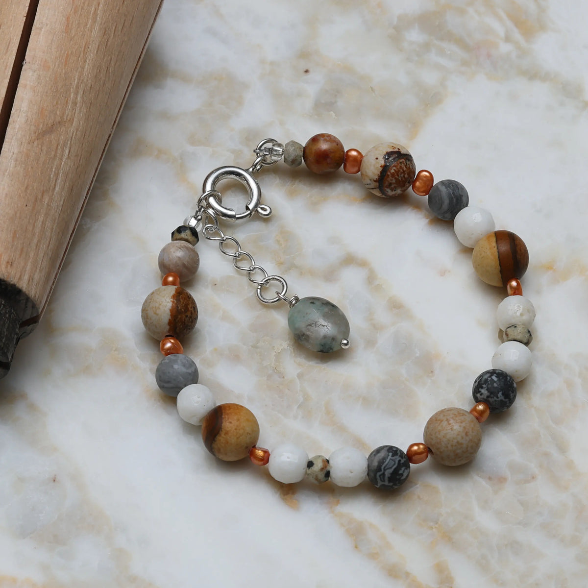 Tranquility Aquamarine Gemstone Bracelet