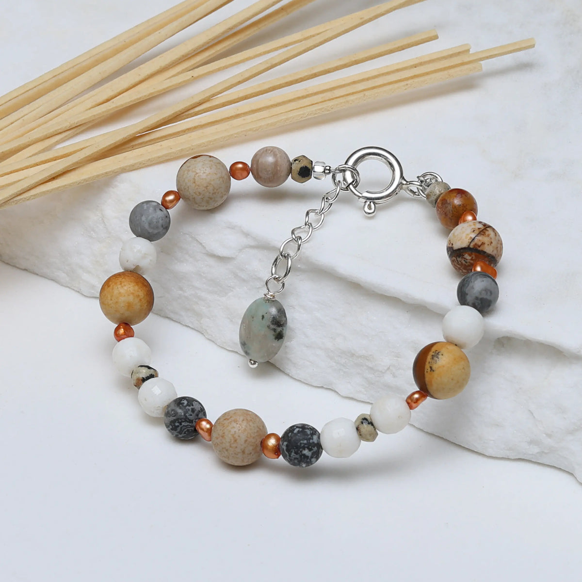 Tranquility Aquamarine Gemstone Bracelet