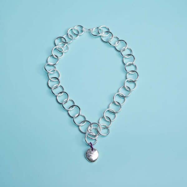 Solid Silver Handmade Chain Necklace - Alisson